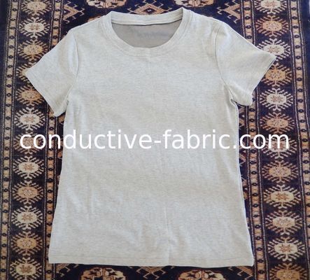 wholesale anti-electromagnetic radiation cotton silver teeshirt EMF