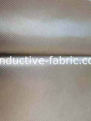 RFID blocking conductive copper nickel diamond grid woven fabric for bags lining